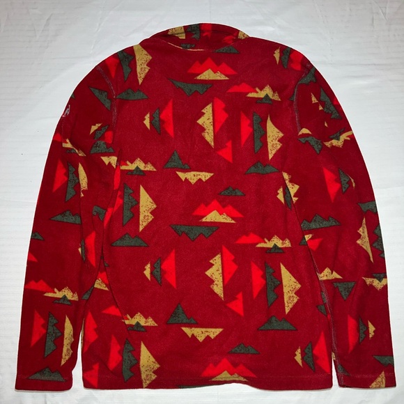 Eddie Bauer First Ascent Men’s Cloud Layer 1:2 Zip Fleece Pullover Aztec Pattern - Picture 4 of 5